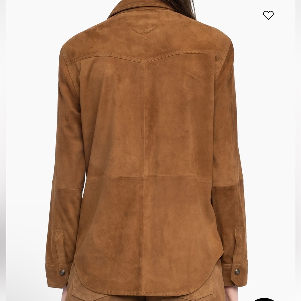 NWT Zadig & Voltaire Thelma Suede Leather Jacket - Picture 4 of 9